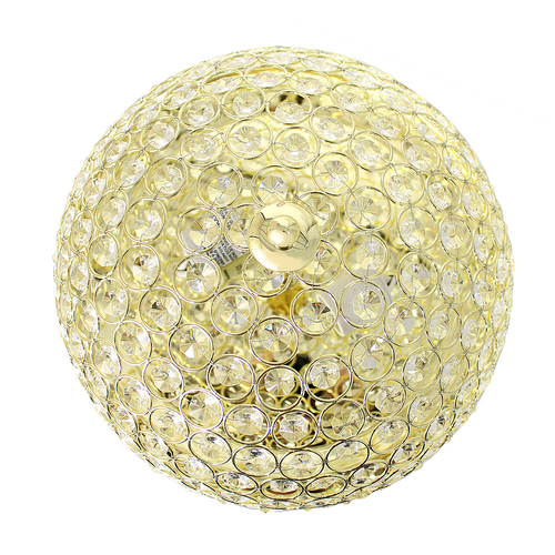 Lalia Home Crystal Glam 2 Light Ceiling Flush Mount 2 Pack, Gold - Gold