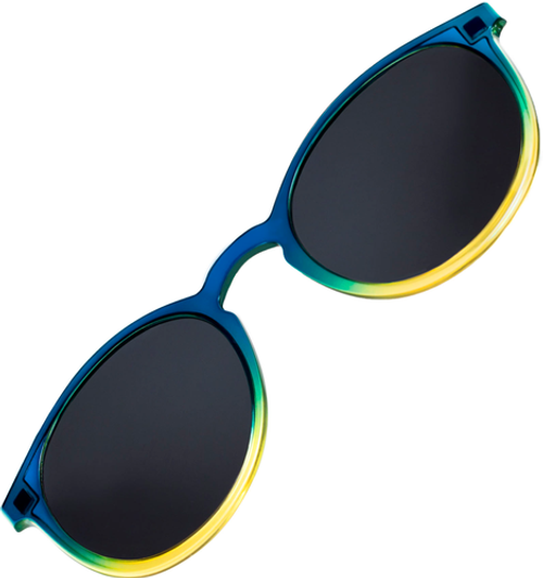 Wavebalance - THE POET TIE DYE FRAME AND CLIP - Blue & Yellow