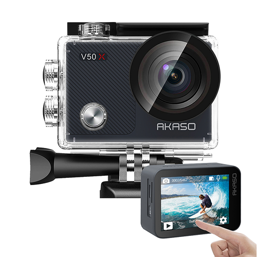 AKASO - V50X 4K Waterproof Action Camera with remote