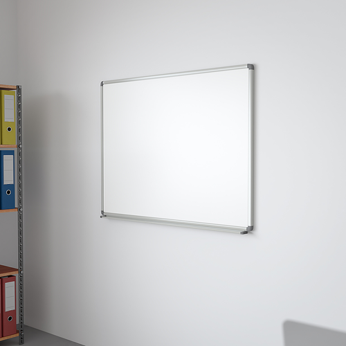 Flash Furniture - 4' W x 3' H Magnetic Marker Board - White