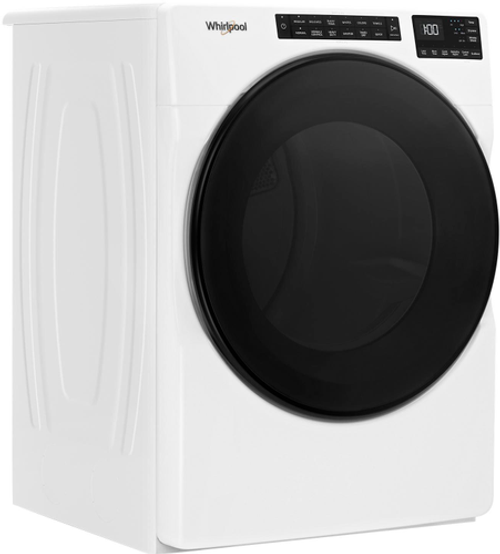 Whirlpool - 7.4 Cu. Ft. Stackable Electric Dryer with Wrinkle Shield - White