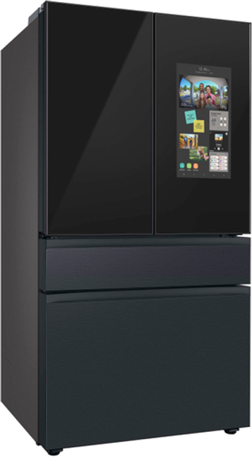 Samsung - 29 cu. ft. Bespoke 4-Door French Door Refrigerator with Family Hub - Matte Black steel