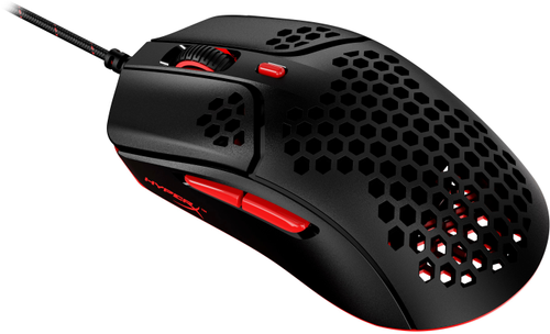 HyperX - Pulsefire Haste Wired Optical Gaming Mouse with RGB Lighting - Black and red