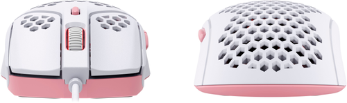 HyperX - Pulsefire Haste Wired Optical Gaming Mouse with RGB Lighting - White and pink