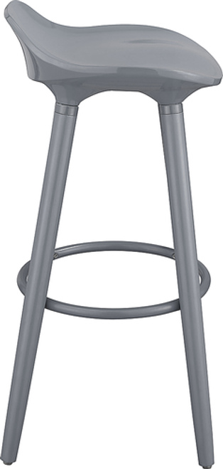 Elle Decor Caroline Bar Stool, Grey - Gray