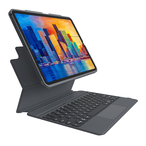 ZAGG - Pro Keys with Trackpad Wireless Keyboard & Case for Apple iPad Pro 12.9" (3rd, 4th, 5th Gen) - Black