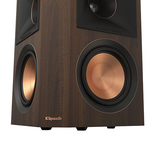 Klipsch - Reference Premiere Dual 5.25" 400-Watt Passive 2-Way Surround Sound  Speaker (Pair) - walnut