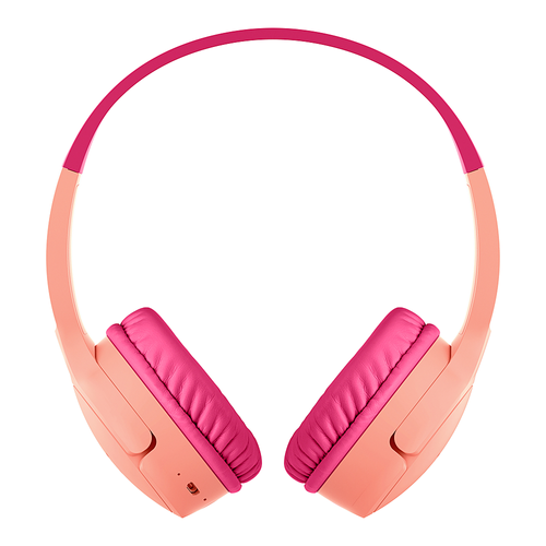 Belkin - Sound Form Mini Wireless On-Ear Headphones for Kid - Pink