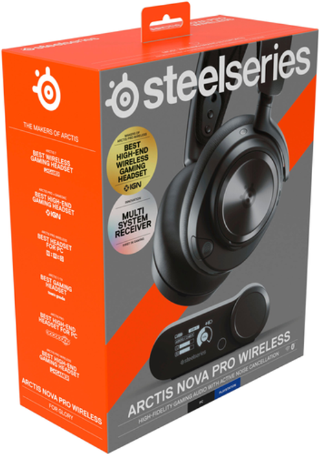 SteelSeries - Arctis Nova Pro Wireless Gaming Headset for PS5, PS4, and PC - Black