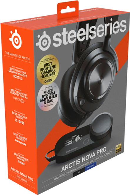 SteelSeries - Arctis Nova Pro Wired Gaming Headset for PC, PS5, and PS4 - Black