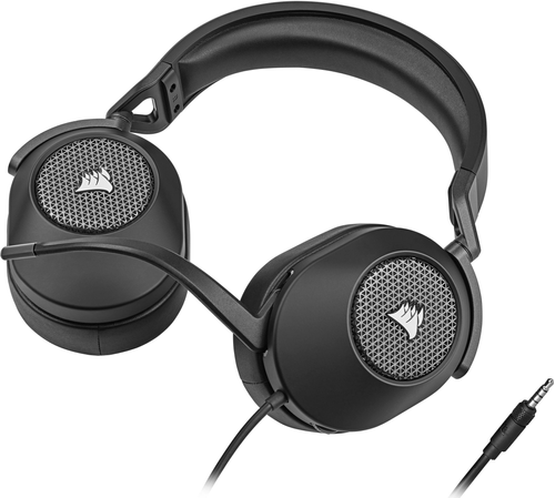 CORSAIR - HS65 SURROUND Wired 7.1 Surround Gaming Headset for PC, Xbox Series X|S, Xbox One, PS5, and PS4 with Sound ID Technology - Black