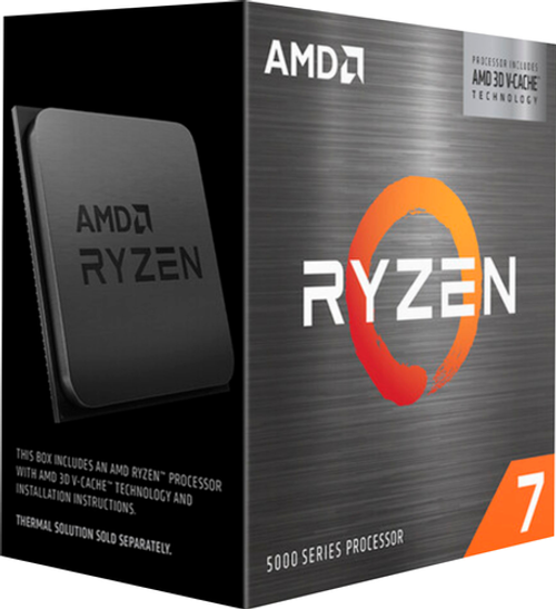 AMD Ryzen 7 5800X3D 3.4 GHz Eight-Core AM4 Processor, Black - Black