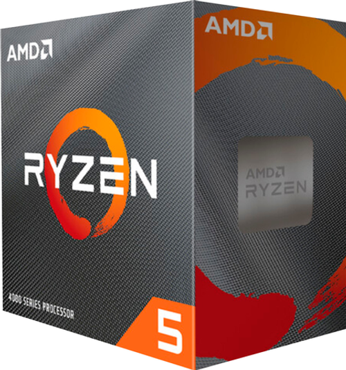 AMD Ryzen 5 4500 3.6 GHz Six-Core AM4 Processor, Black - Black