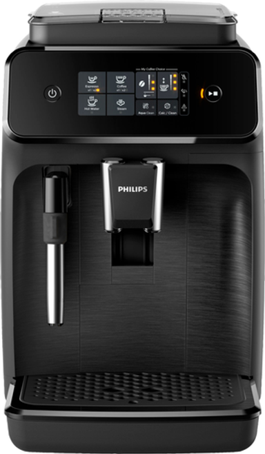 Philips 1200 Series Fully Automatic Espresso Machine with Milk Frother - Black