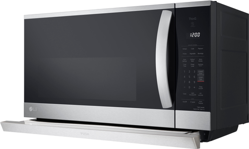 LG - 2.1 cu ft Over-the-Range Microwave with Easy Clean - PrintProof Stinless Steel