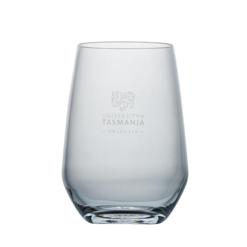 The graduate highball glass is a curved 370ml glass which can also be used as a trendy stemless wine glass
