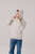 Men's Relaxed Hoodie with small logo - Bone