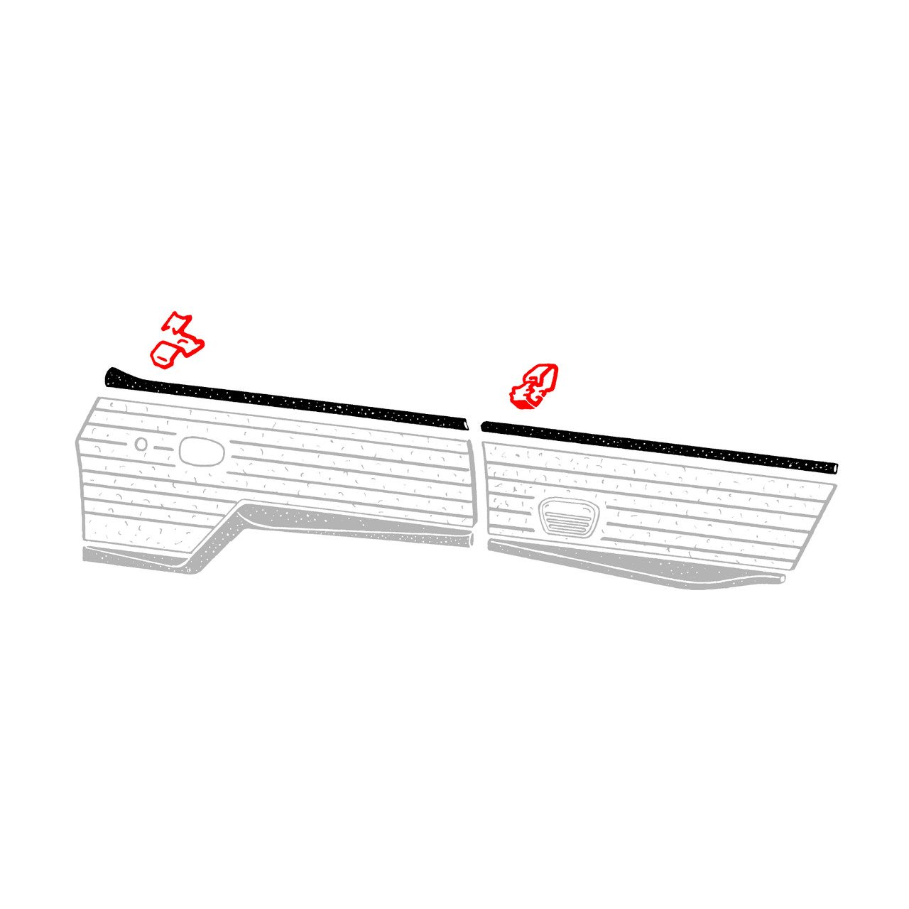 Notchback Interior Trim Clip Kit