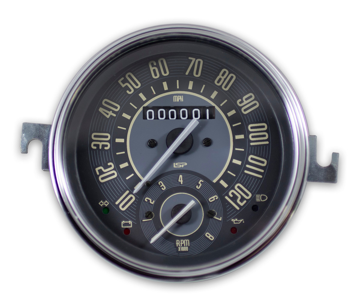 SUPER BEETLE 71-72 VINTAGE SERIES SPEEDOMETER & FUEL COMBO GAUGE - MPH