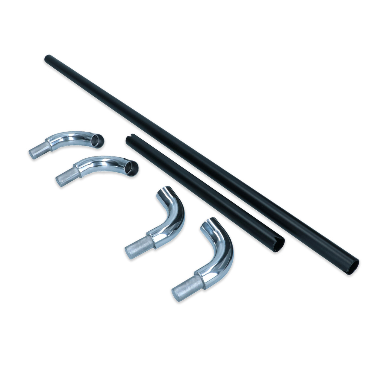 FULL WIDTH MIDDLE SEAT GRAB HANDLE SET; BLACK; BUS -1960