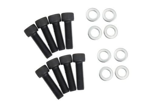 EMPI X FOOSE Billet Spring Plate Cap: Black Anodized Finish Pair