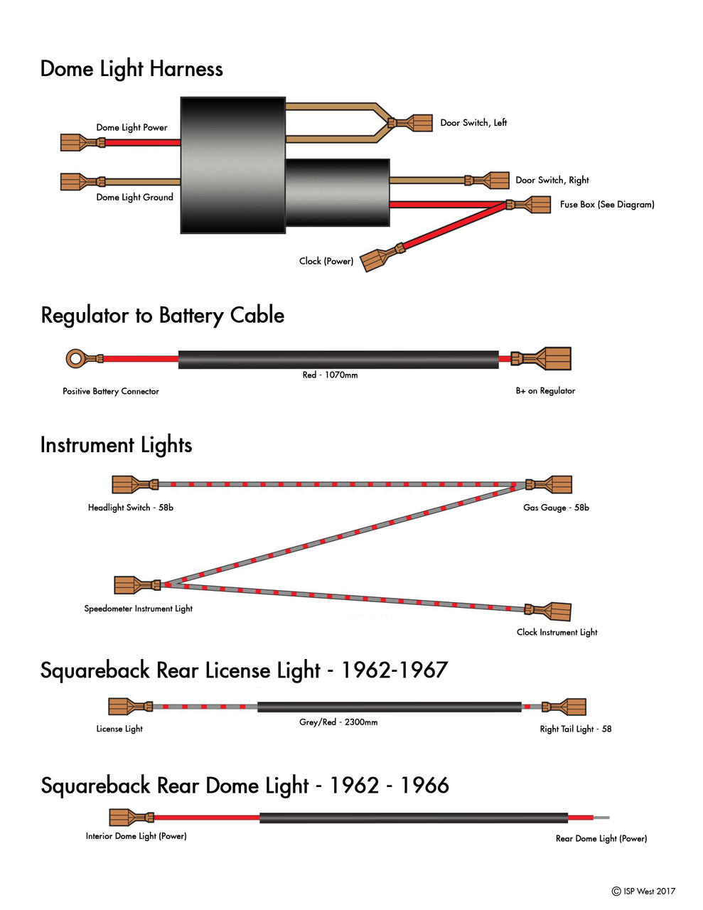 Diagrama De Cableado De Color 11x17 Para Volkswagen VW Beetle Bug