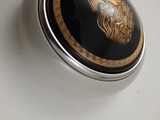 GOLDEN LADY HORN BUTTON - GRAY / BLACK