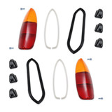 TYPE 3 AMBER TOP FLAT TAIL LIGHT LENS & SEAL KIT