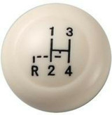 Ivory Shift Knob with Pattern - 12MM