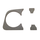 INSULATION BOARD for DASH GRILL LEFT SIDE - 3 HOLES - 1 x 80mm - 2 x 52mm