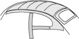 Headliner 64-67 Beetle Sedan White