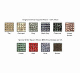 8 Piece German Square Weave Carpet Kit 1959-1960 Beetle Sedan