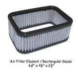 EMPI Air Filter Element Rectangular Gauze, 6 3/4" x 4 1/2" x 2 1/2" High