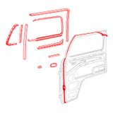TYPE 2 BAYWINDOW DOOR REBUILD KIT 1969-1979