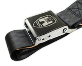 2-Point Bus Seat Belt With Black Buckle - Black