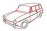 Squareback; Cal-Look Style With Pop-Outs 1964-1965