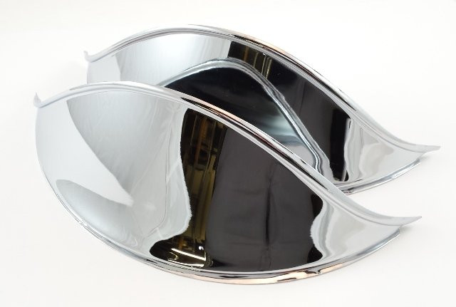 CHROME HEADLIGHT EYEBROWS