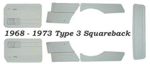 Squareback 68-73 STD 9pc Panel Set With Pockets