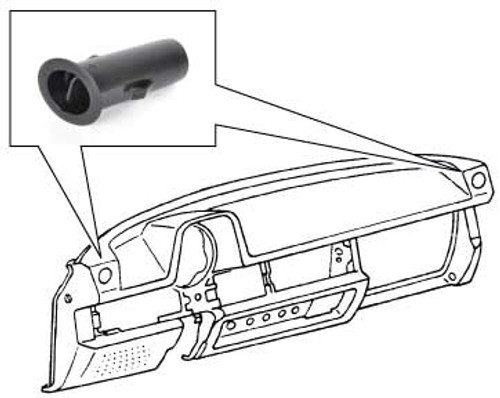 DASHBOARD CORNER VENT TUBE