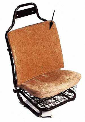Hair Seat Pad Front Bottom 1968-1972 Beetle