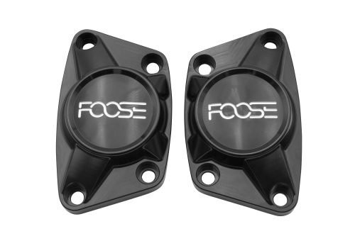 EMPI X FOOSE Billet Spring Plate Cap: Black Anodized Finish Pair