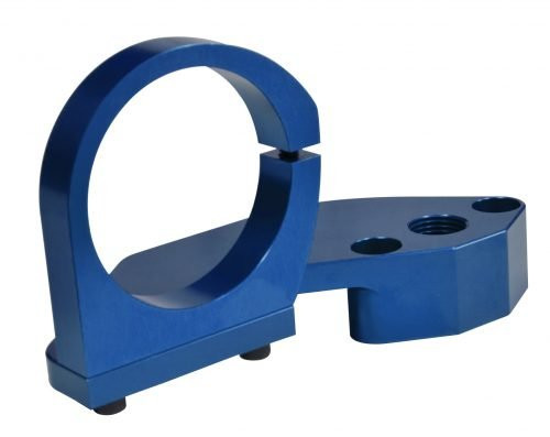 EMPI Billet Combo Fuel Pump Block-Off / Coil Mount, Blue