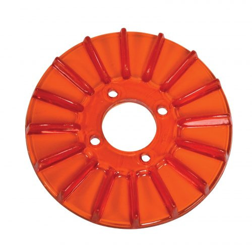 EMPI Finned Pulley Cover, Red