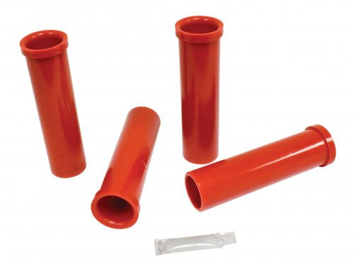 BUGPACK Urethane Front Link Pin Beam Bushing Kit, with Micarta Bushings, Red