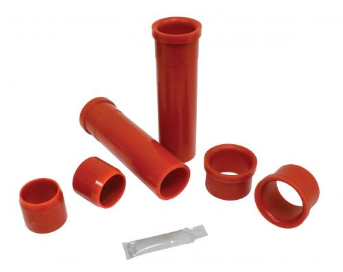 BUGPACK Bushing Kit, Inner & Outer, for Ball Joint Beam, Red