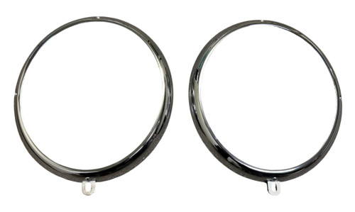 NOS HEADLIGHT RING PAIR; BUS