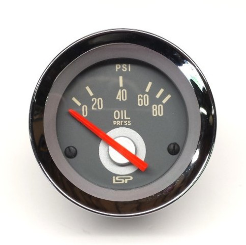 STOCK SERIES OIL PRESSURE GAUGE - RED NEEDLE