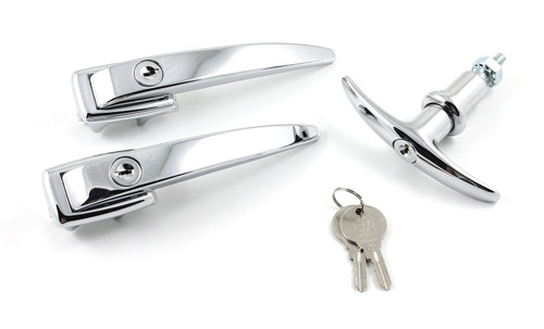 DOOR HANDLE/T HANDLE KEYED SET