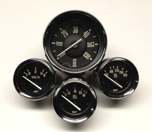 TYPE 3 TACH & GAUGE SET - BLACK
