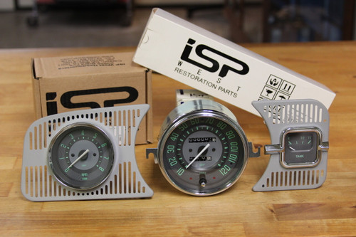 BEETLE TRIP MPH SPEEDO & GAUGE KIT - GREEN